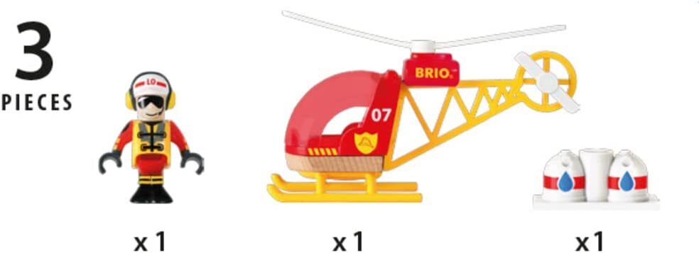 BRIO - Firefighter Helicopter 3 pieces
