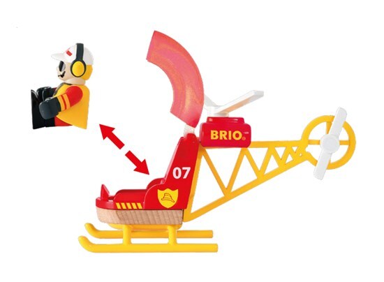 BRIO - Firefighter Helicopter 3 pieces