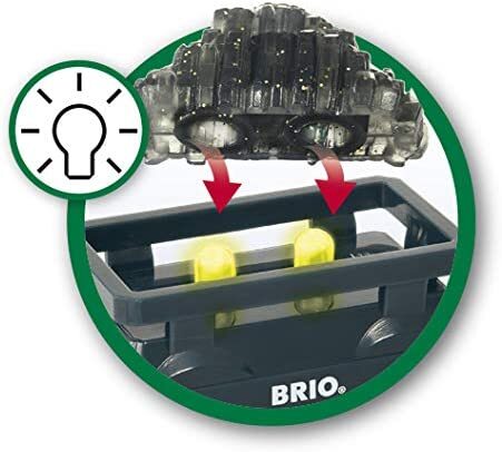 BRIO - Light Up Gold Wagon 2 pieces