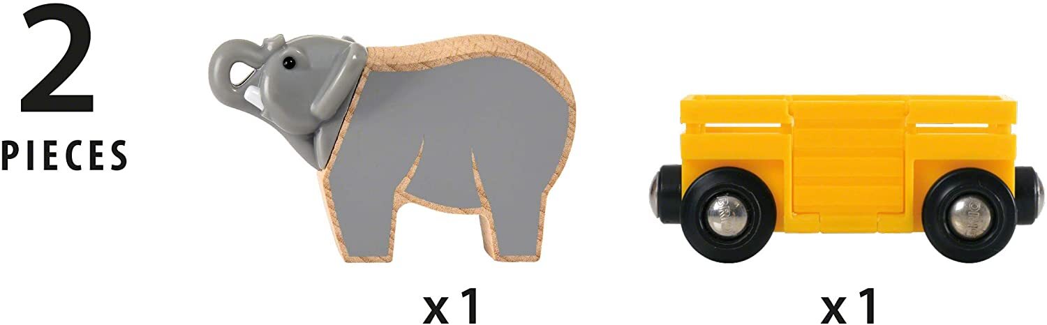 BRIO - Elephant and Wagon 2 pieces