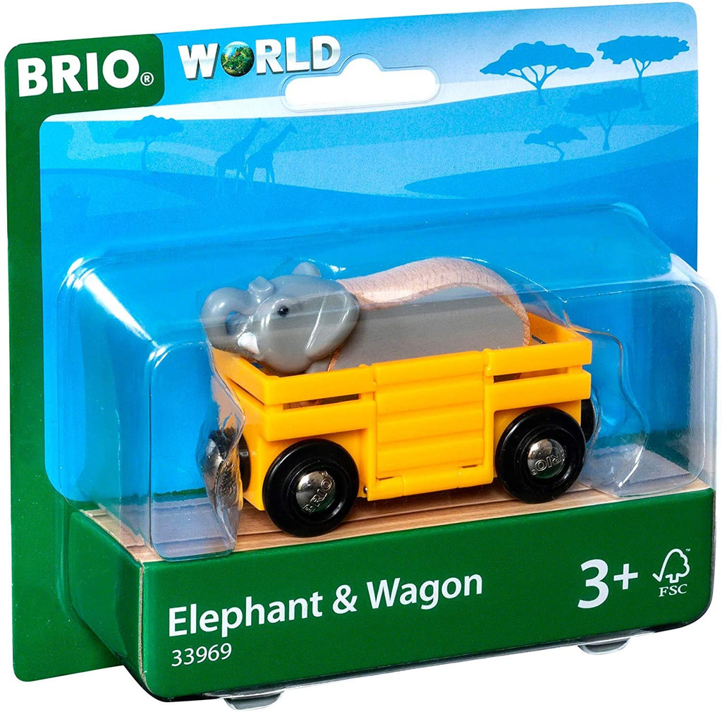 BRIO - Elephant and Wagon 2 pieces