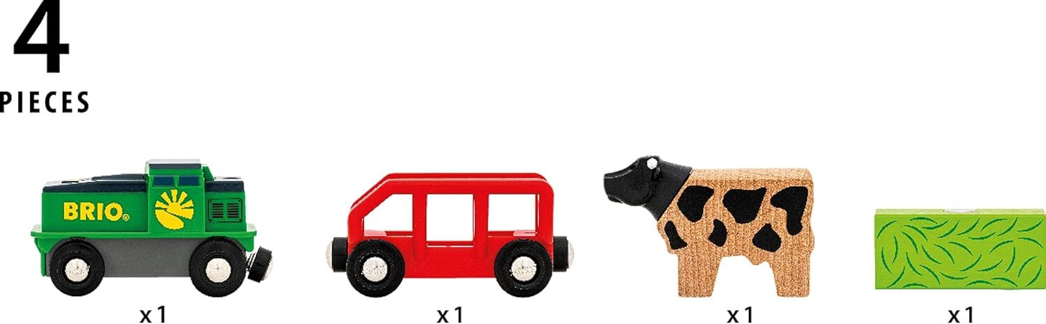 BRIO - Farm Battery Train 4 pieces