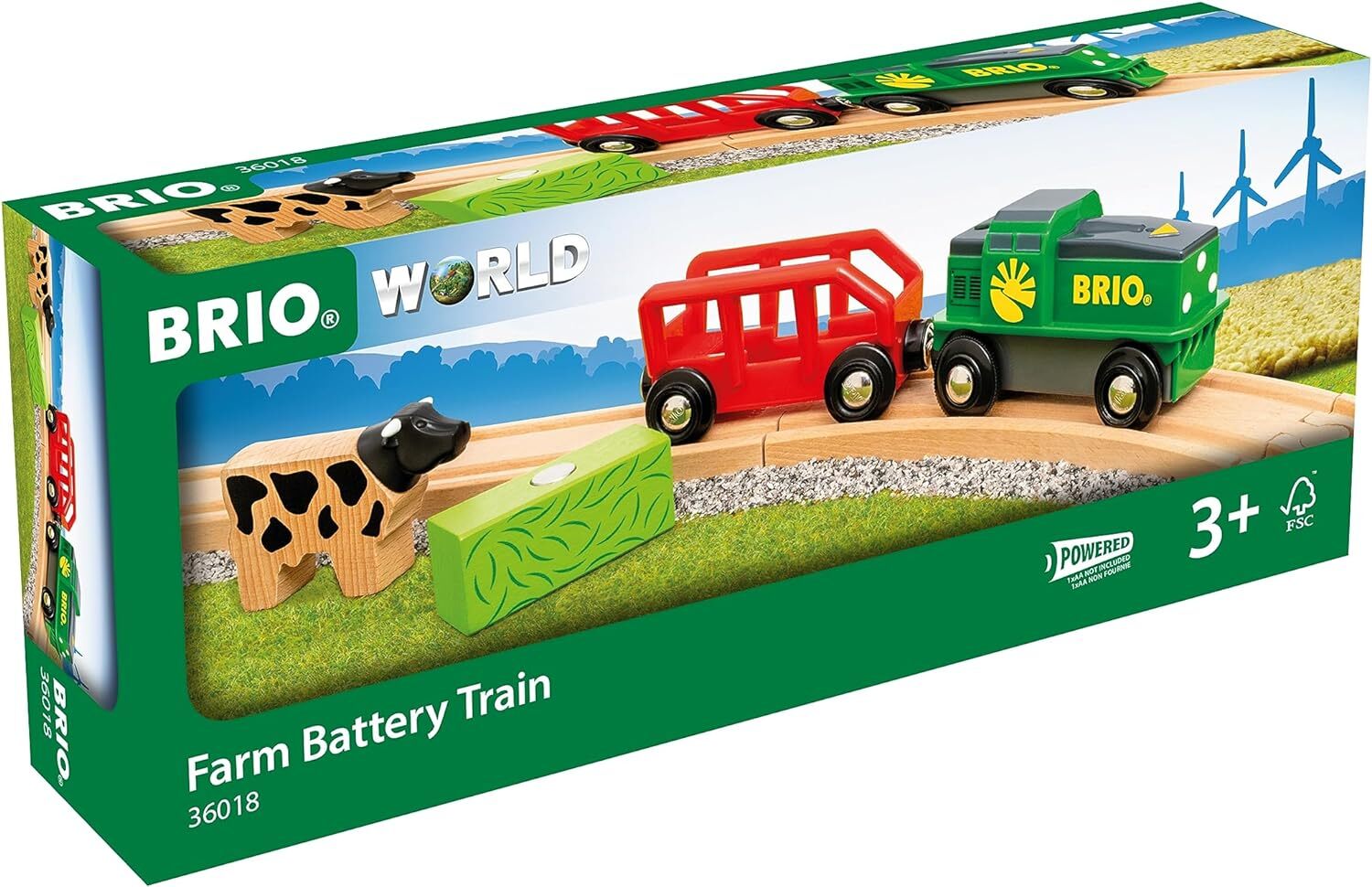 BRIO - Farm Battery Train 4 pieces