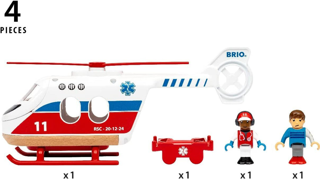 BRIO - Rescue Helicopter 4 pieces