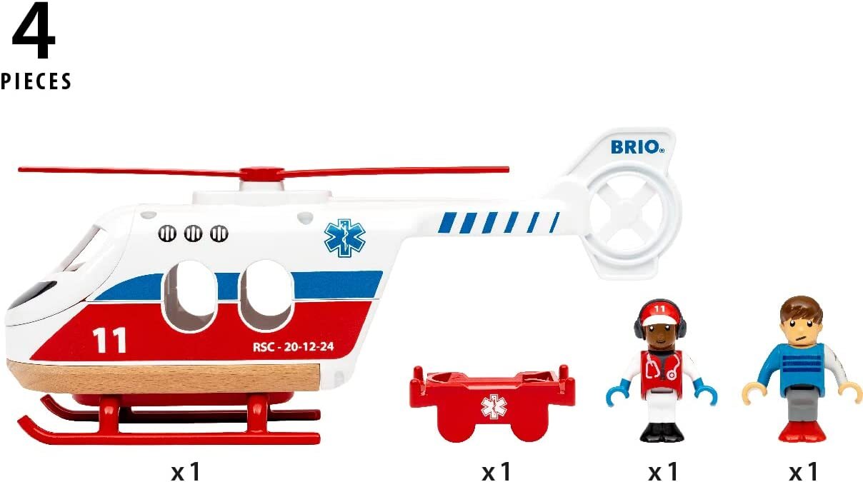 BRIO - Rescue Helicopter 4 pieces