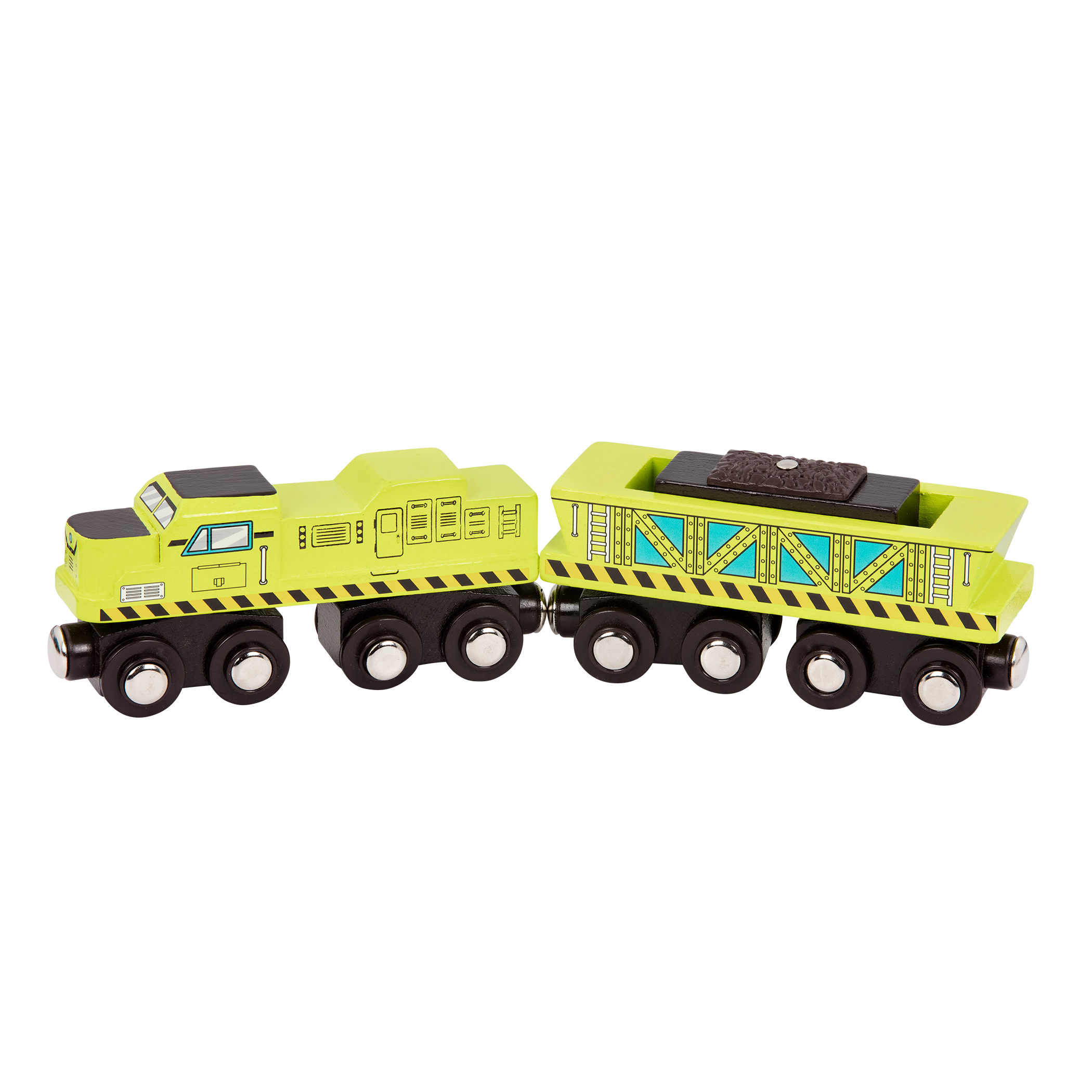 Battat - Wooden Locomotives & Freight Cars