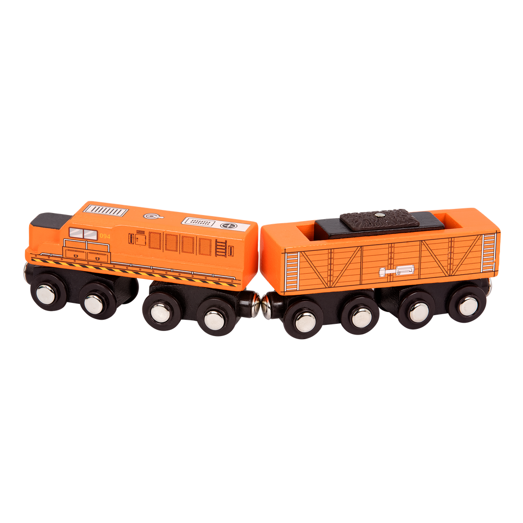 Battat - Wooden Locomotives & Freight Cars