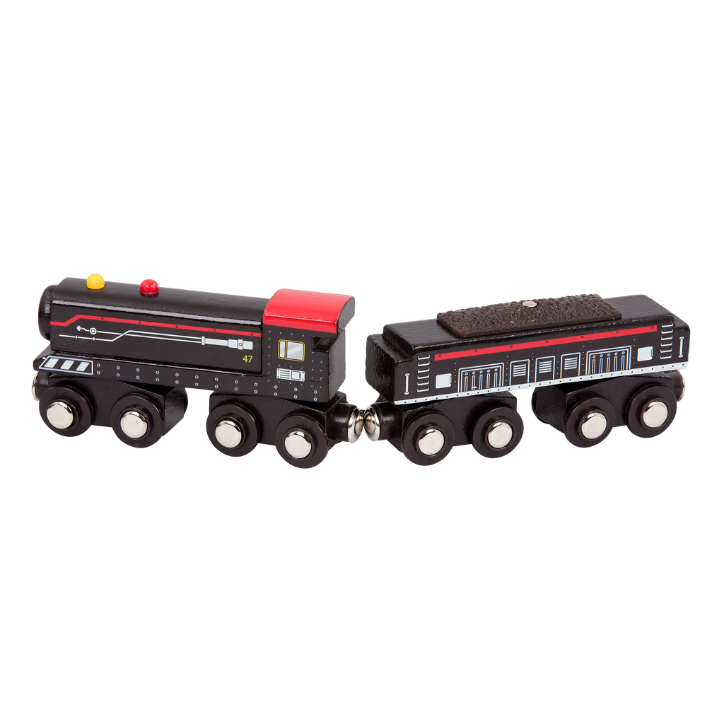 Battat - Wooden Locomotives & Freight Cars