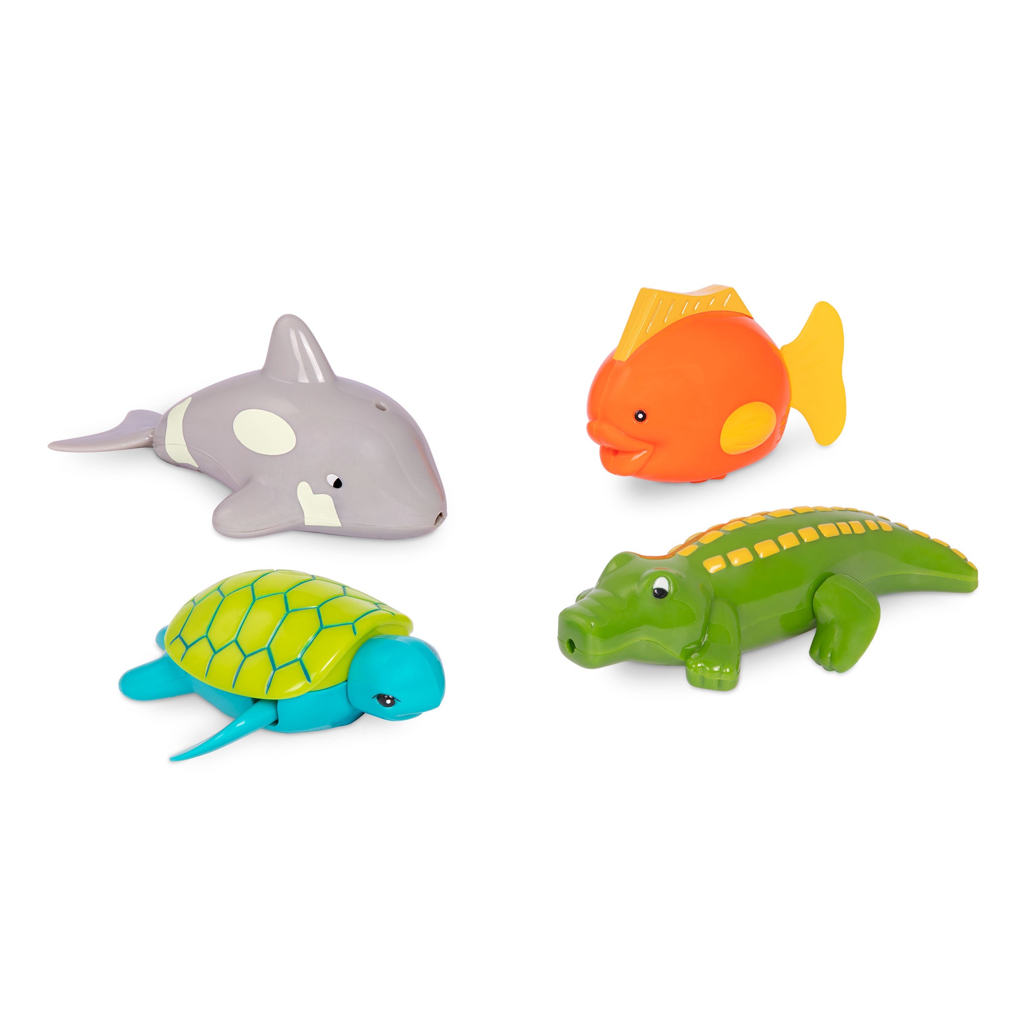 Battat - Wind-Up Friends-Turtle, Fish, Croc., Whale