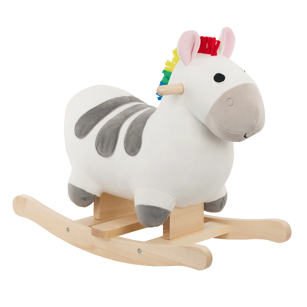 Battat - Zebra with Rainbow Mane Rocker