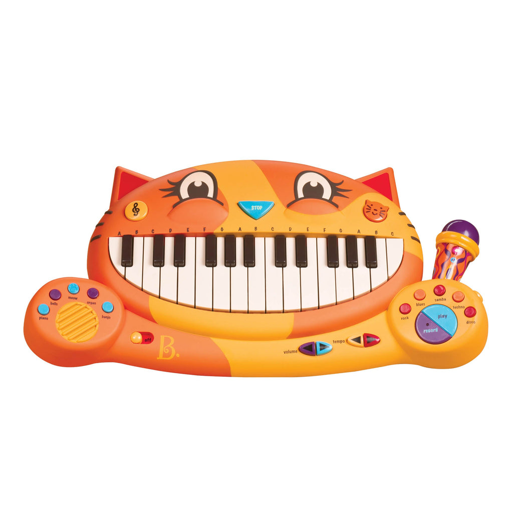 Interactive cat piano and microphone