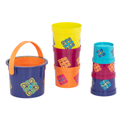 Bazillion Buckets stacking cups