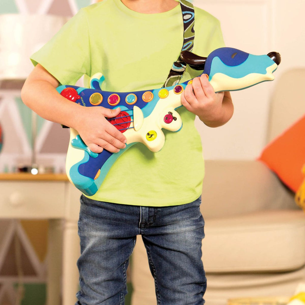 Dog guitar.