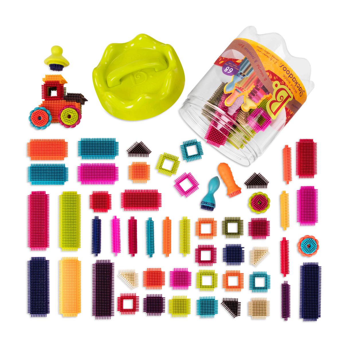 Bristle building blocks.