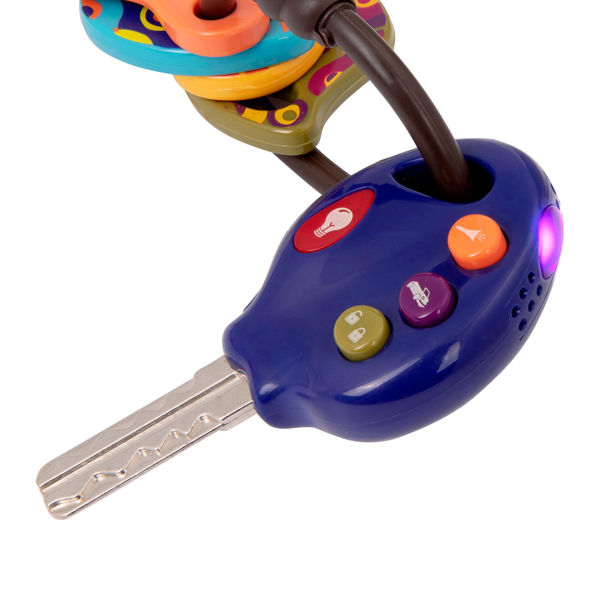 Luckey car key toy for baby navy