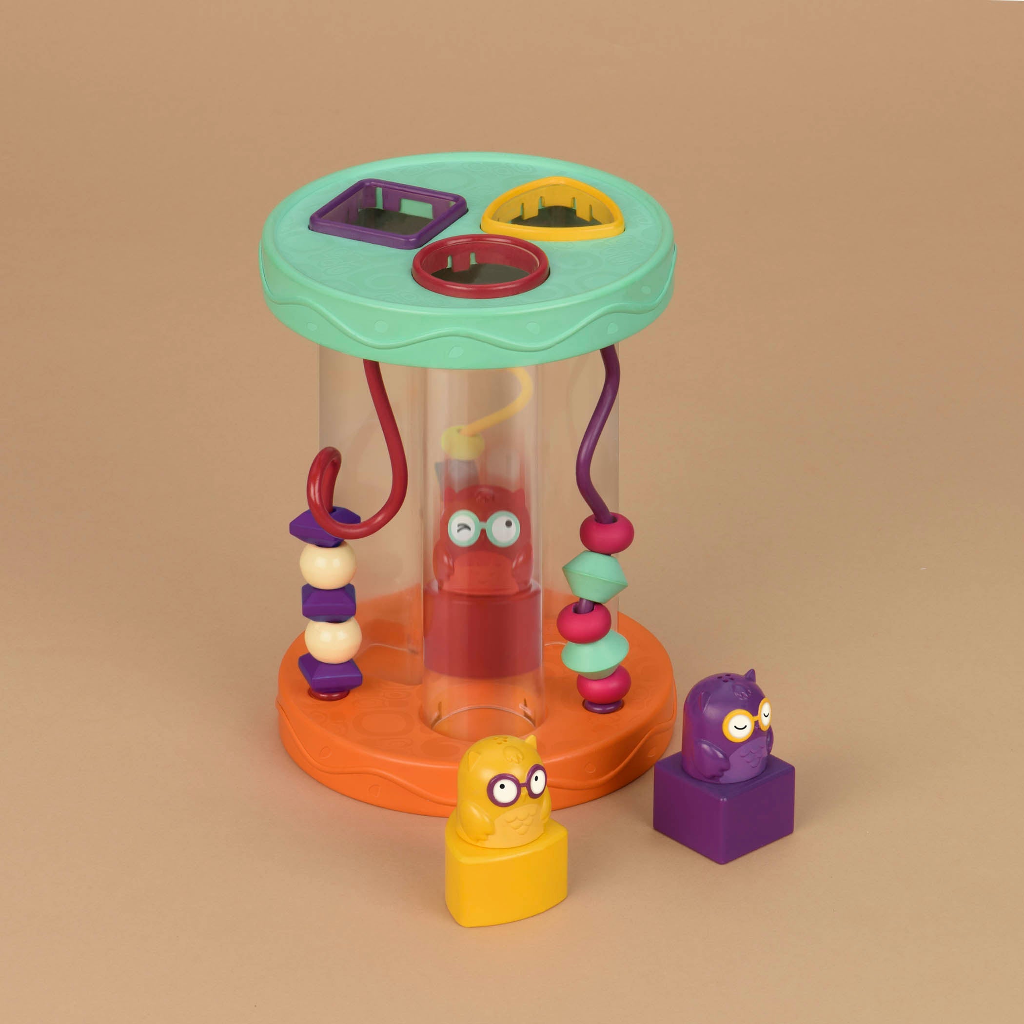 Owl-themed shape sorter