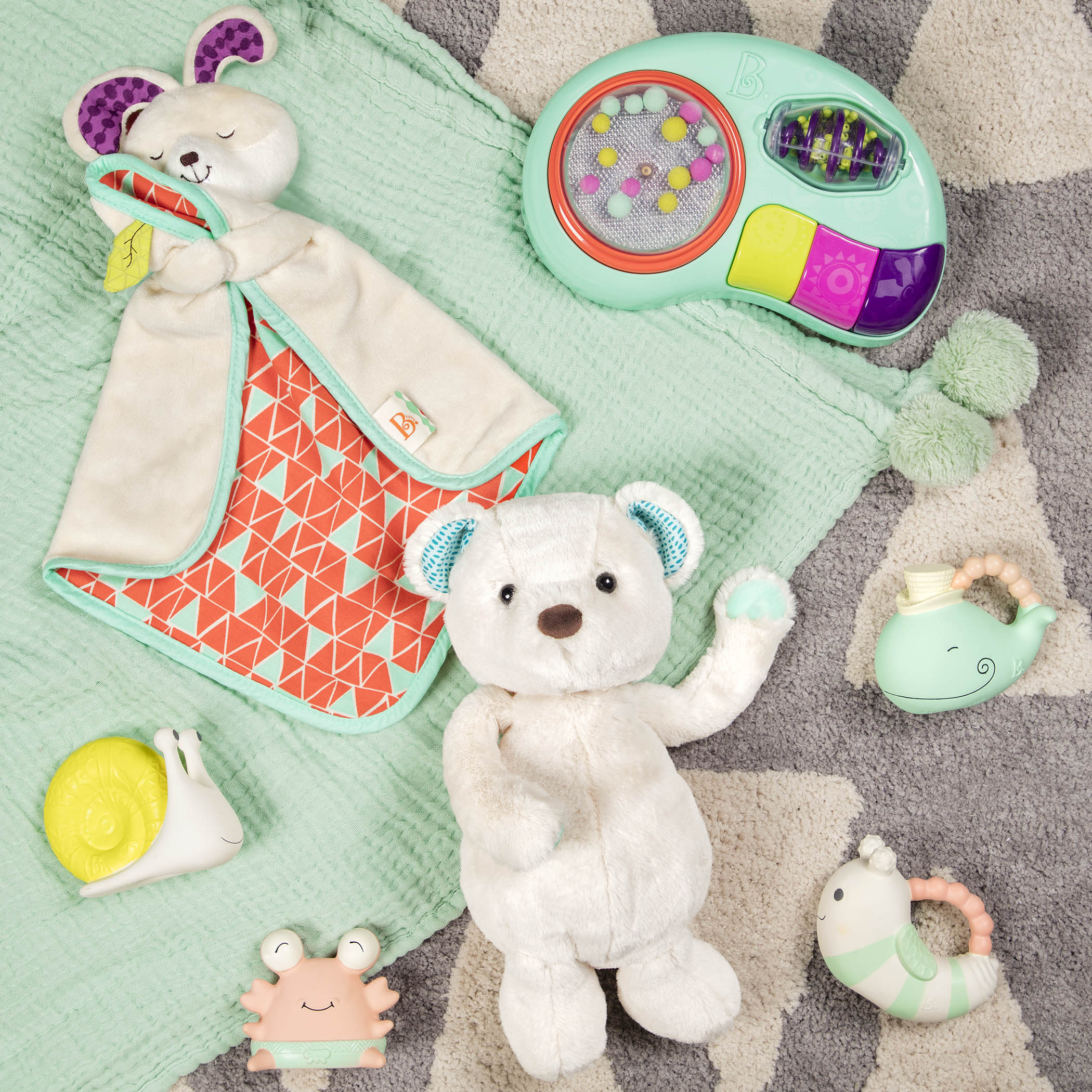 Fluffy Bunz | Bunny Security Blanket | B. baby – The Play Room