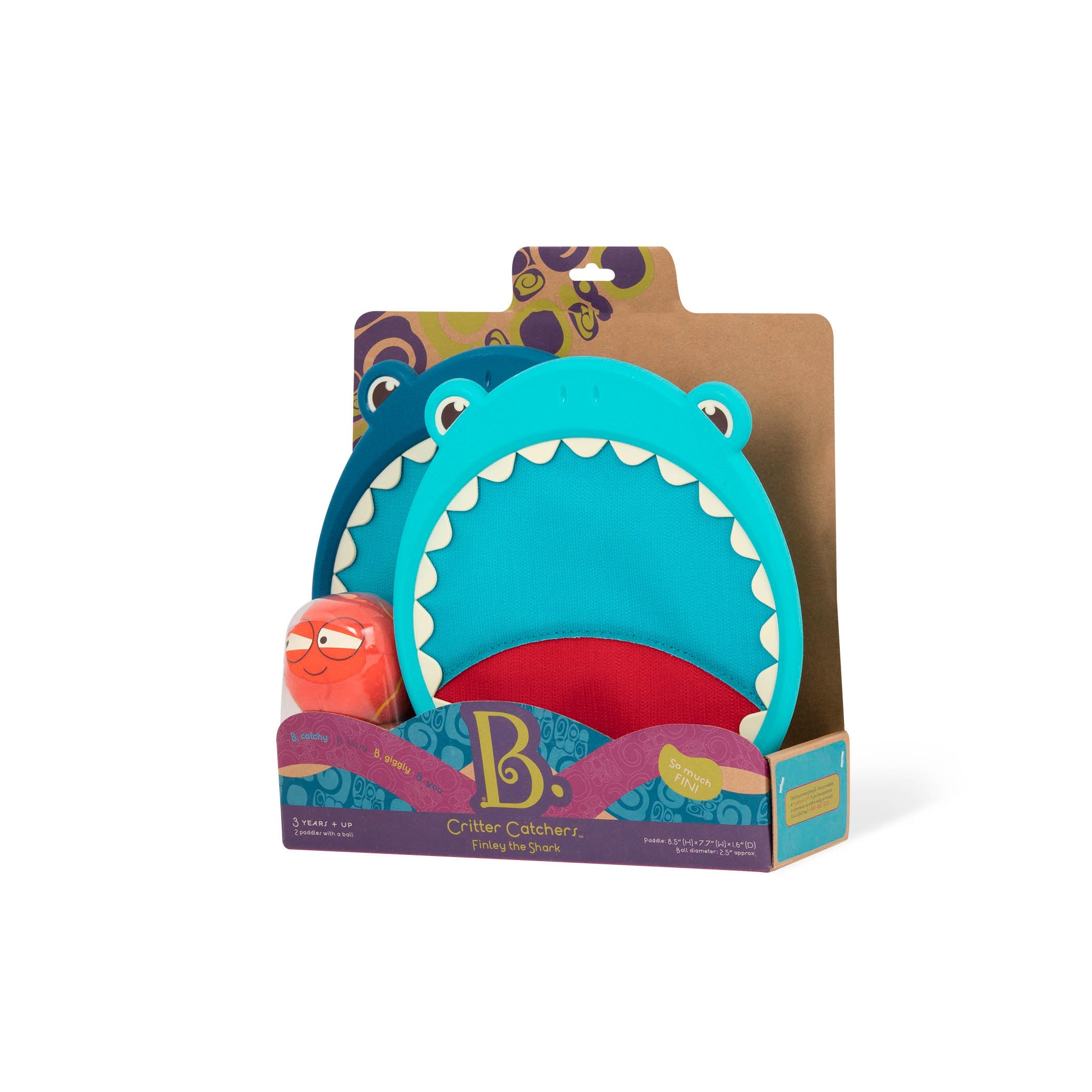 Shark design catch & toss game.