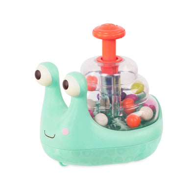 Light-up snail ball popper