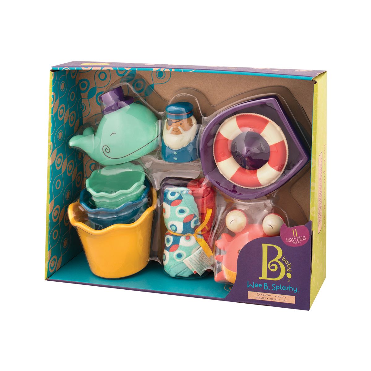 Baby bath toys.