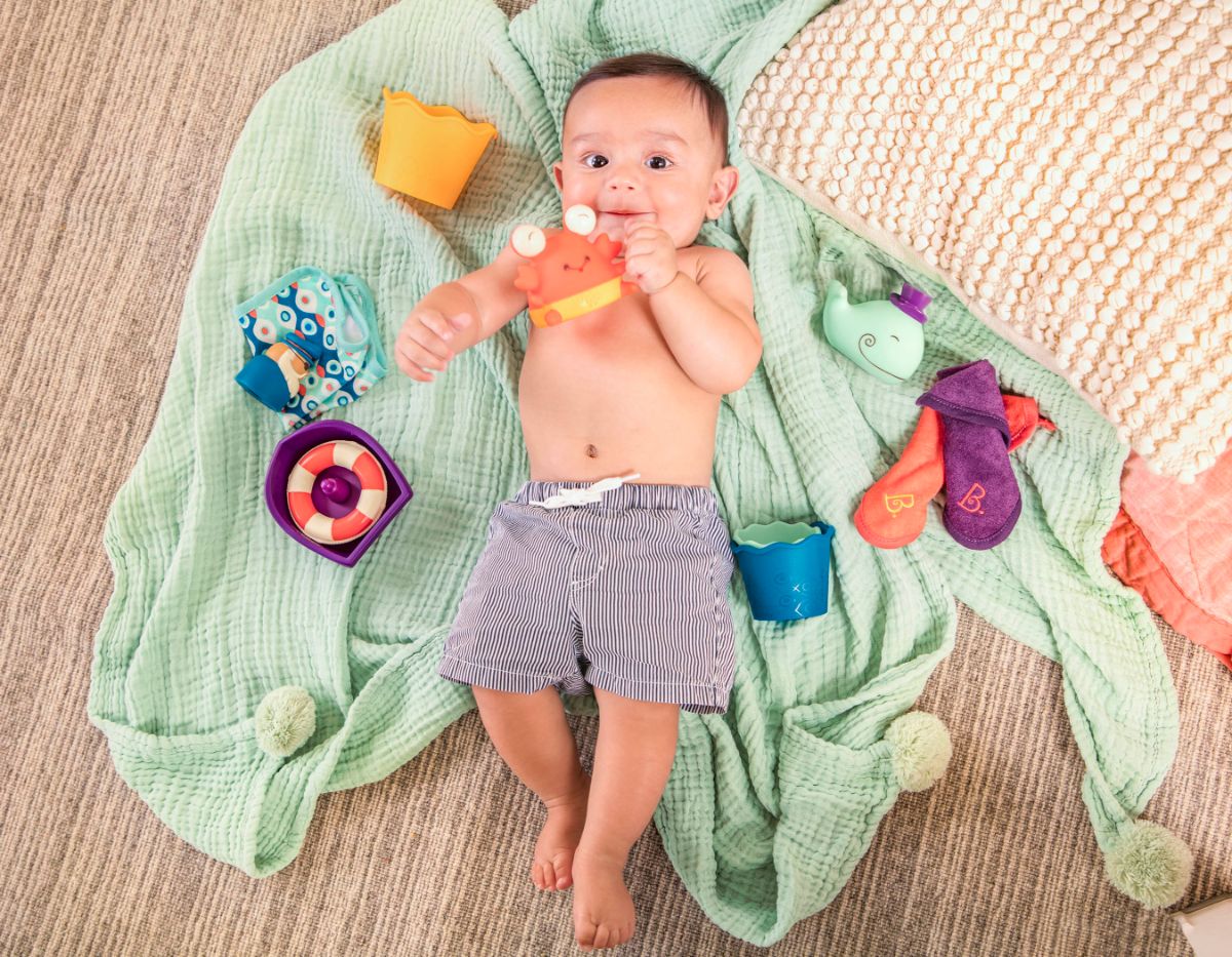 Baby bath toys.