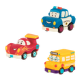 B. toys – Mini Wheeee-ls! - Bus, Racer, Police Car