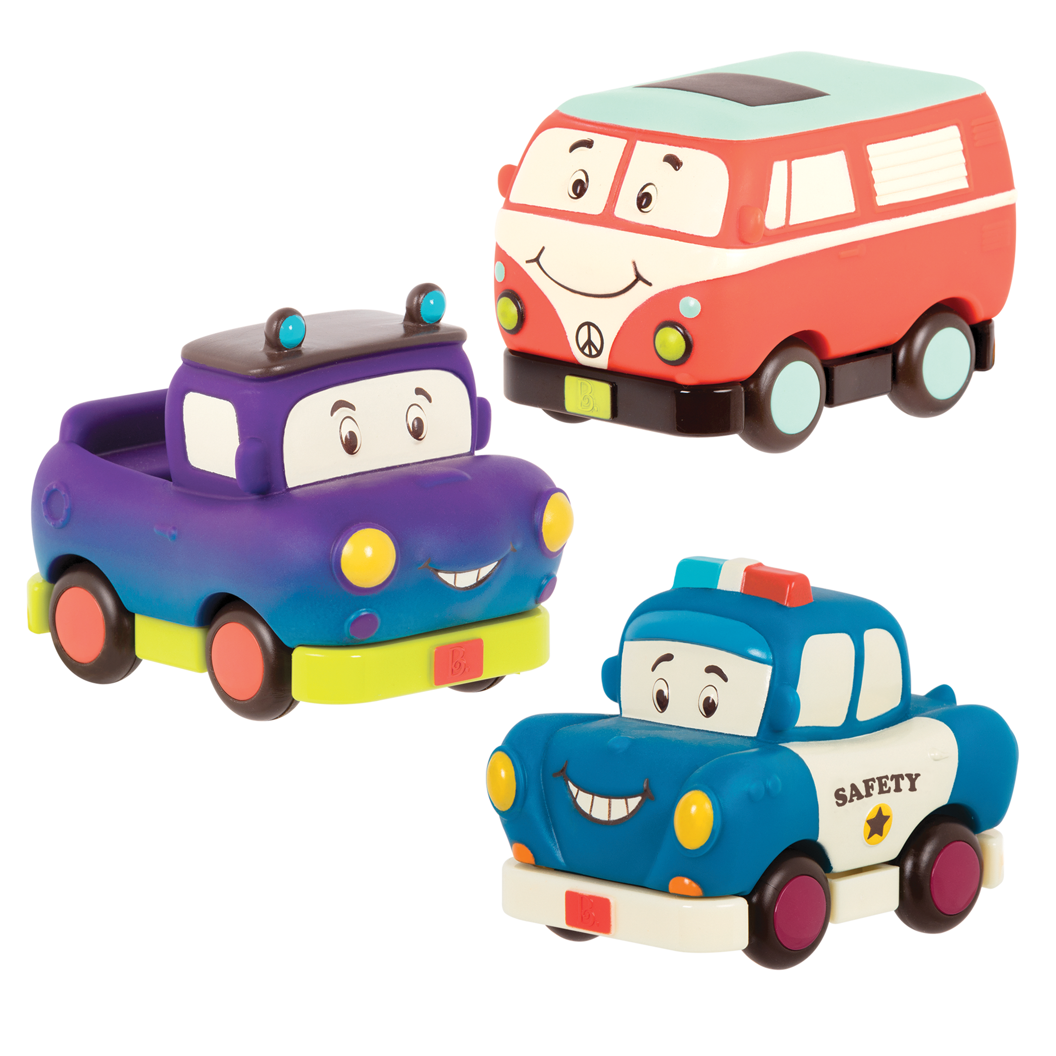 B. toys – Mini Wheeee-ls! - Van, Pick-Up Truck, Police Car