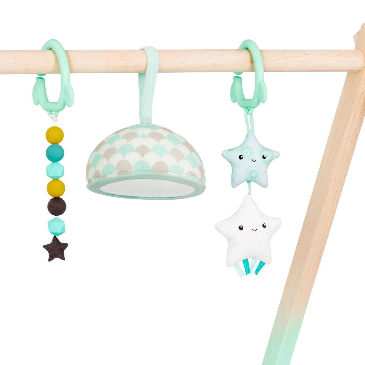 Wooden baby gym.