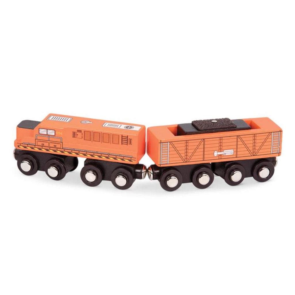 B. toys - Wooden Trains Asst