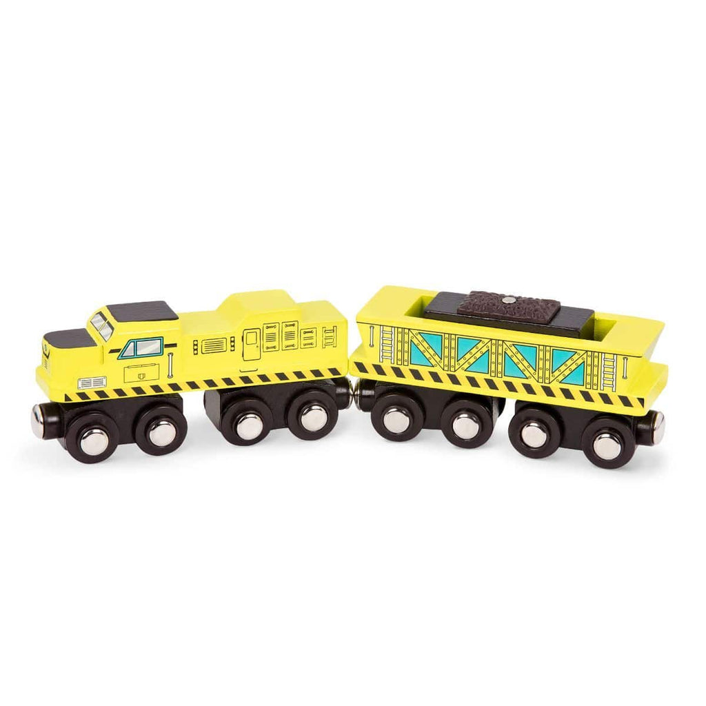 B. toys - Wooden Trains Asst