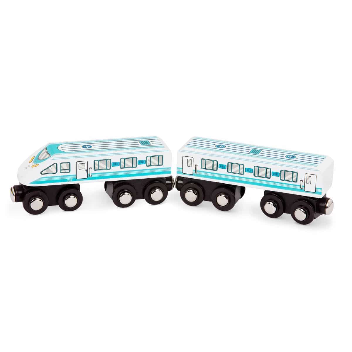 B. toys - Wooden Trains Asst