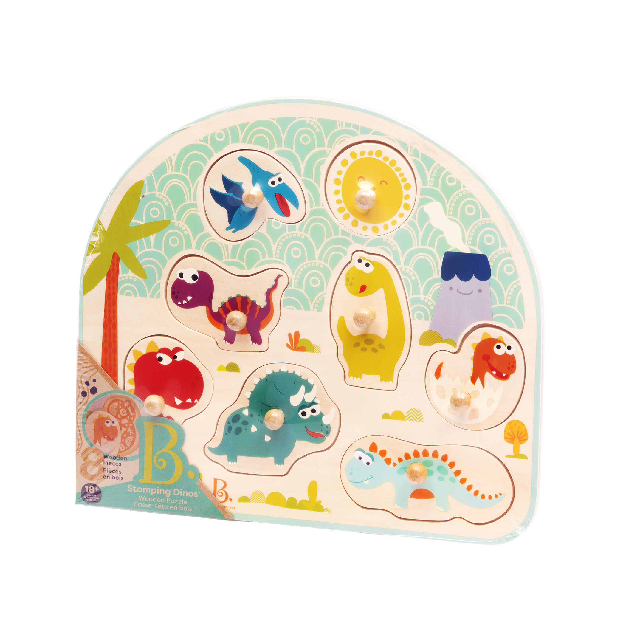 Dinosaur peg puzzle.