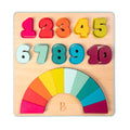 Wooden number puzzle.