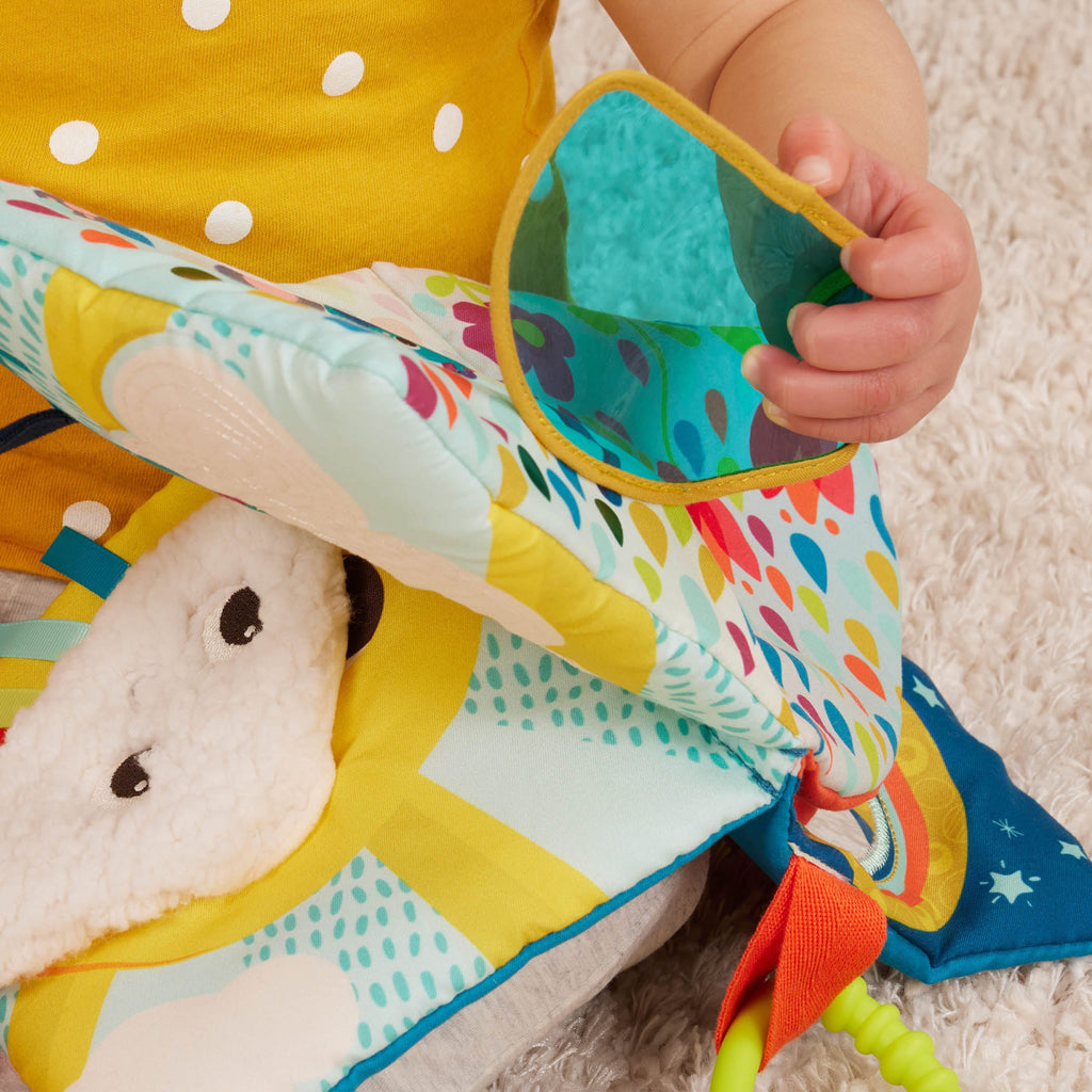 B. toys – Rainbow Sunshine; Sensory Baby Book