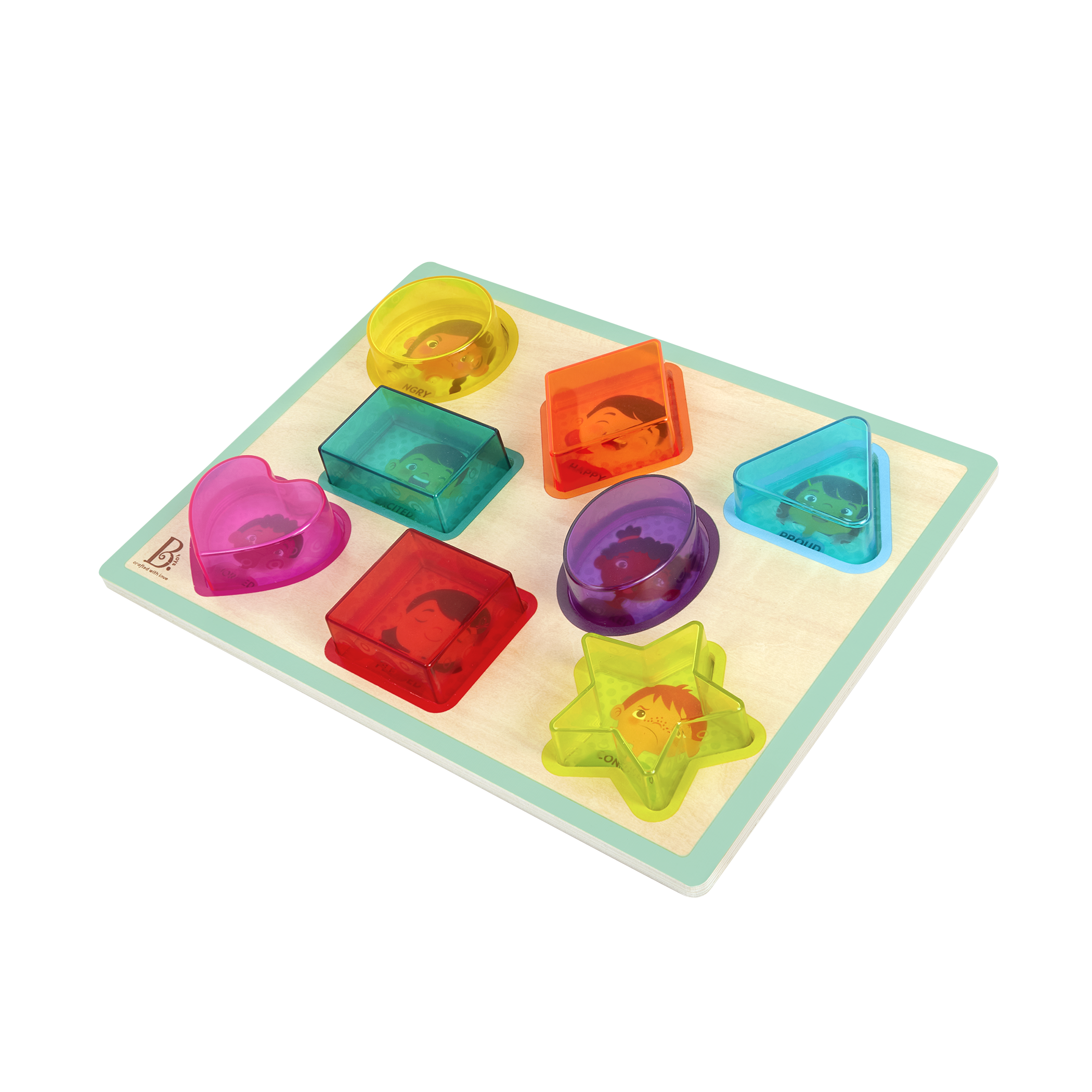 Chunky shapes and emotions puzzle.