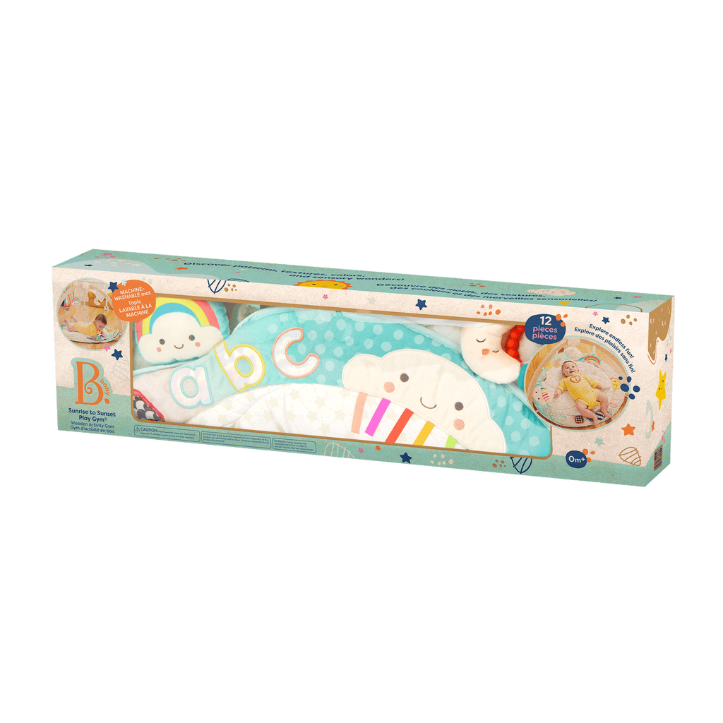 Sensory baby activity gym cotton mat hanging toys