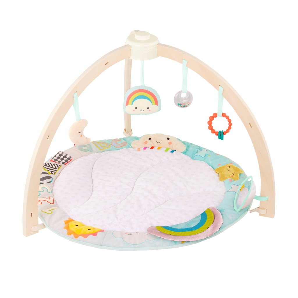 Sensory baby activity gym cotton mat hanging toys