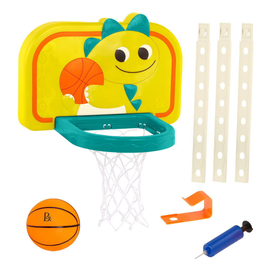 Adjustable kids basketball net door hanging