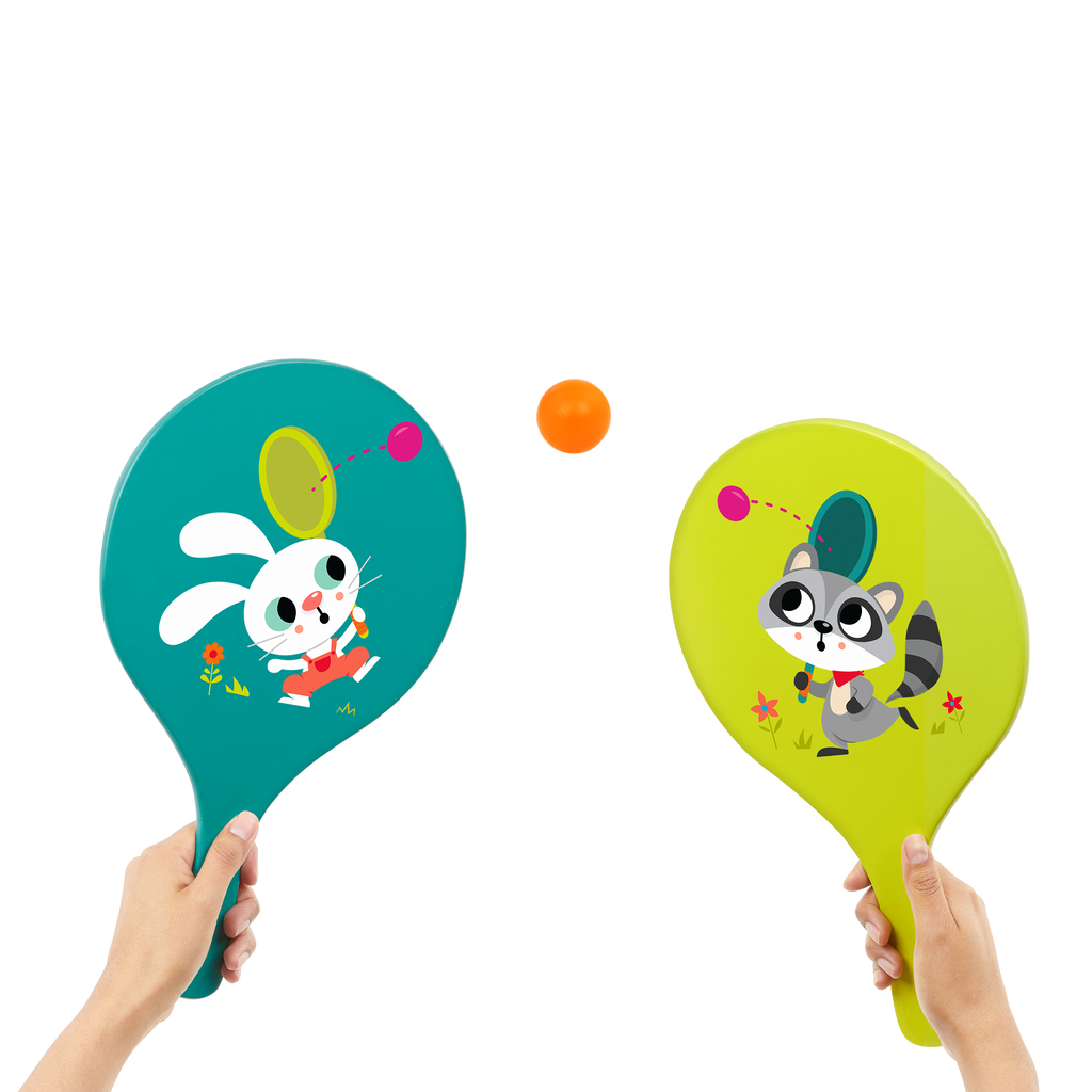 Bouncy paddle ball game for kids summer