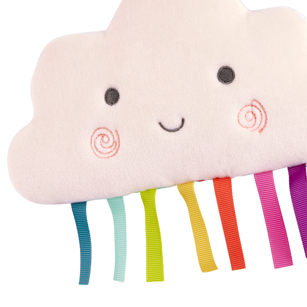 Crinkly sun, moon, and cloud for babies.