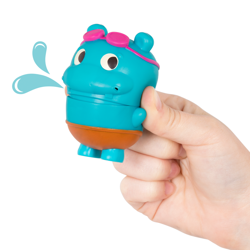 Baby bath toys hippo squirt and boat