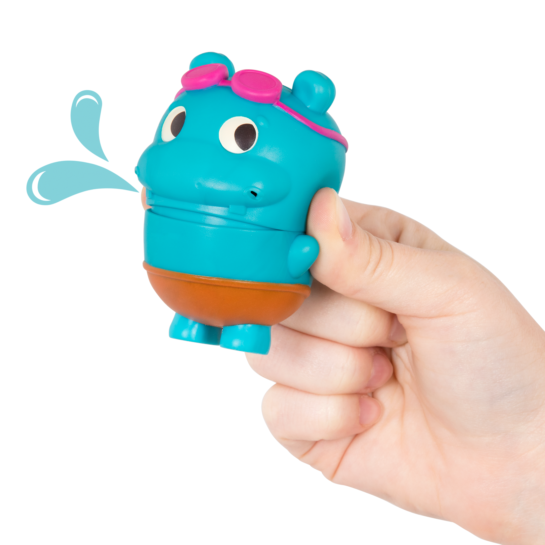 Baby bath toys hippo squirt and boat