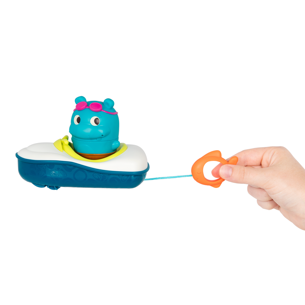 Baby bath toys hippo squirt and boat