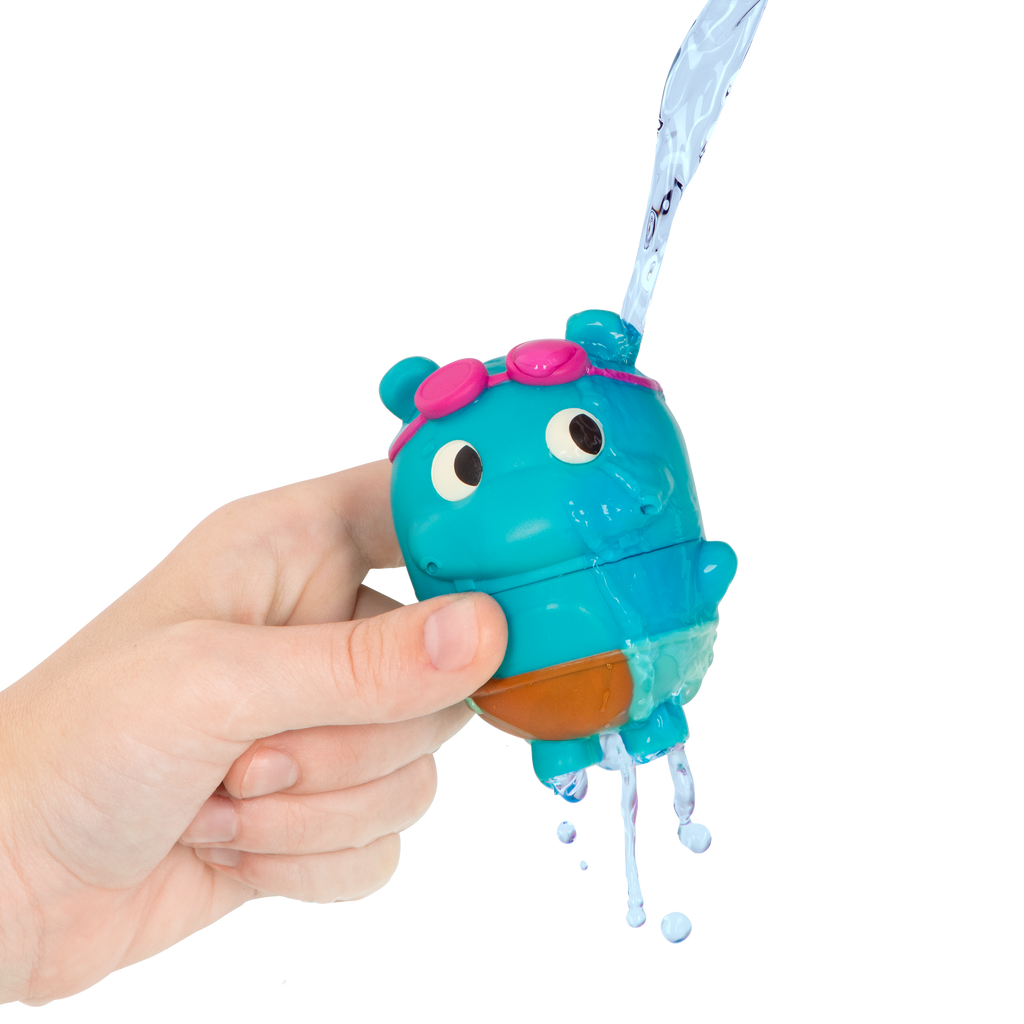 Baby bath toys hippo squirt and boat