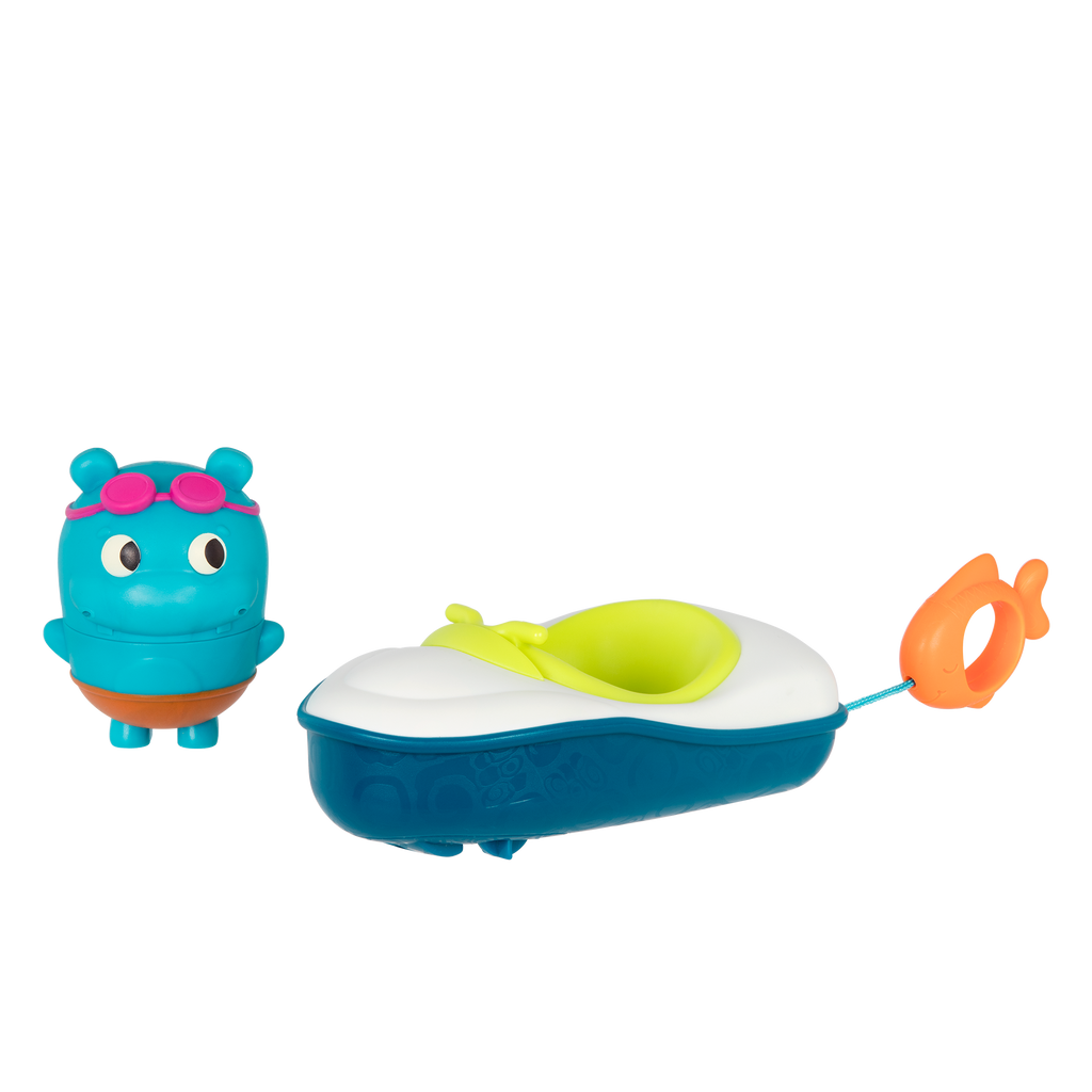 Baby bath toys hippo squirt and boat
