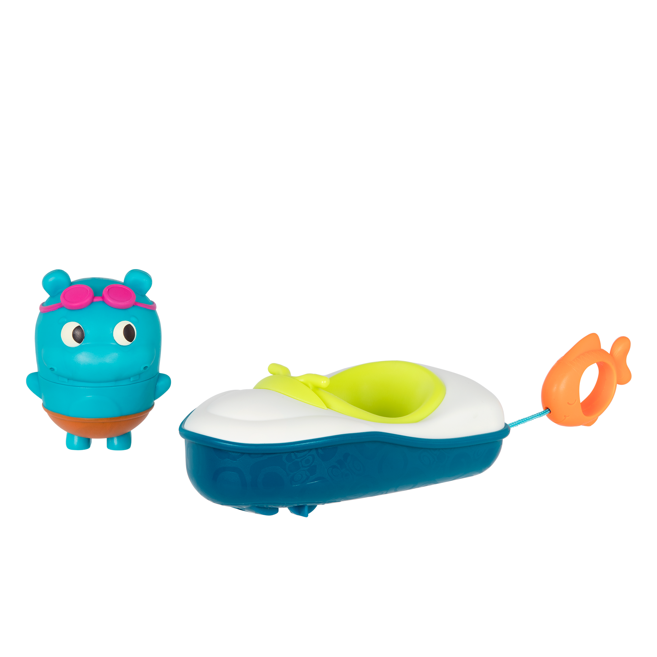 Baby bath toys hippo squirt and boat