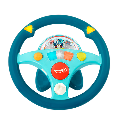 Toy steering wheel.