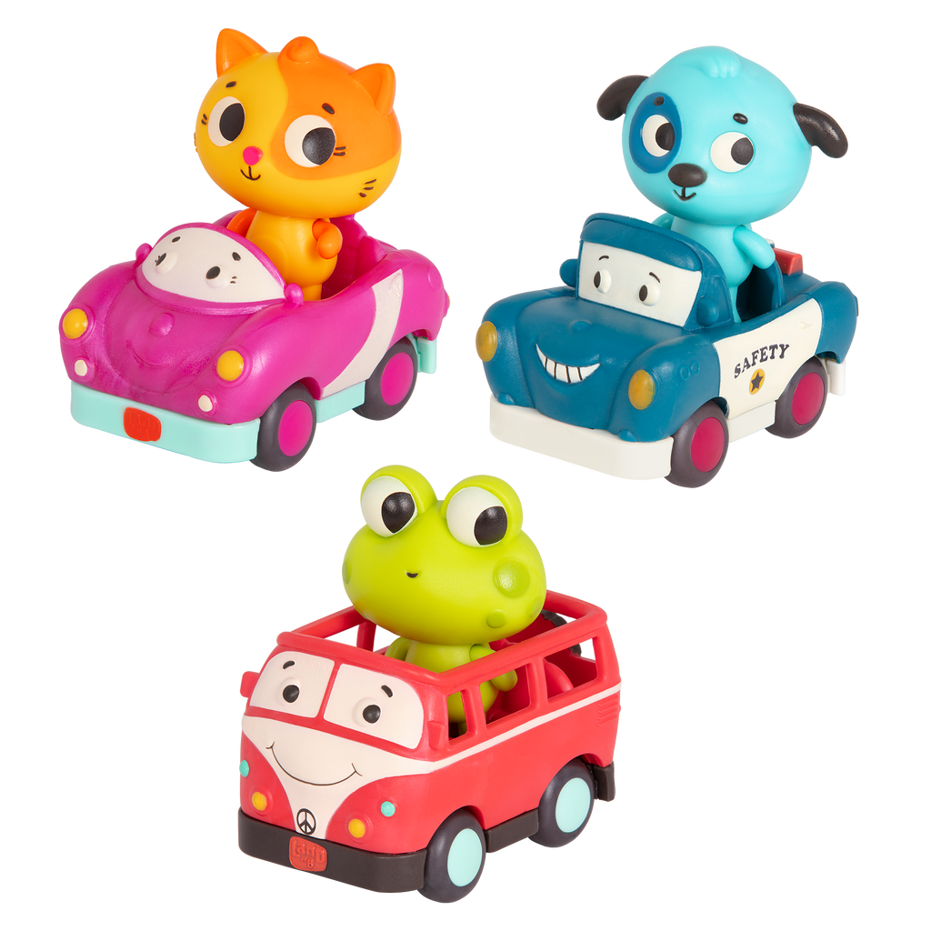 Set of mini vehicles for toddlers