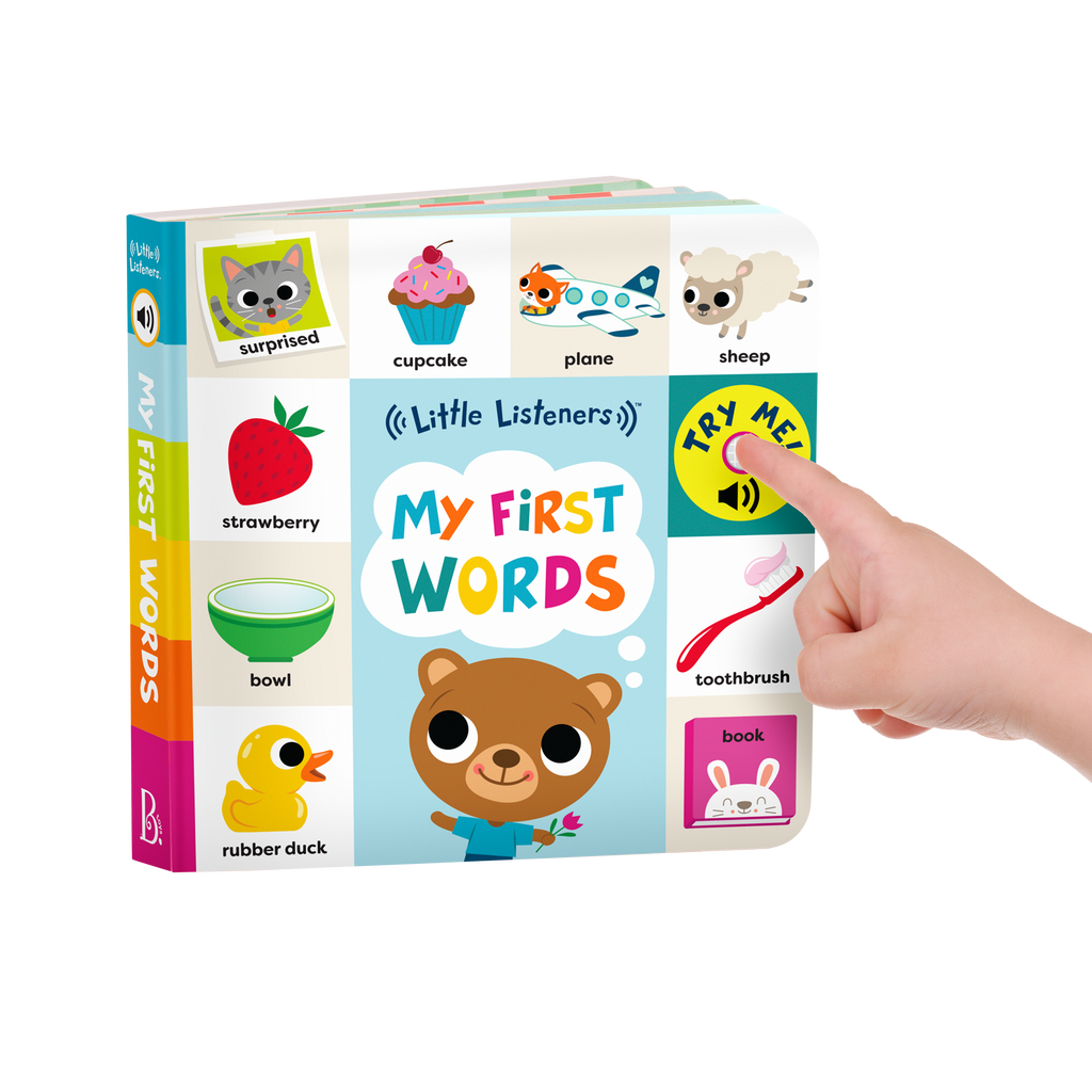 Interactive audio board book for babies first words vocabulary