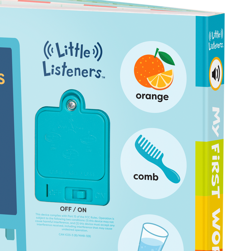 Interactive audio board book for babies first words vocabulary